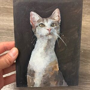 Oil painting-cat